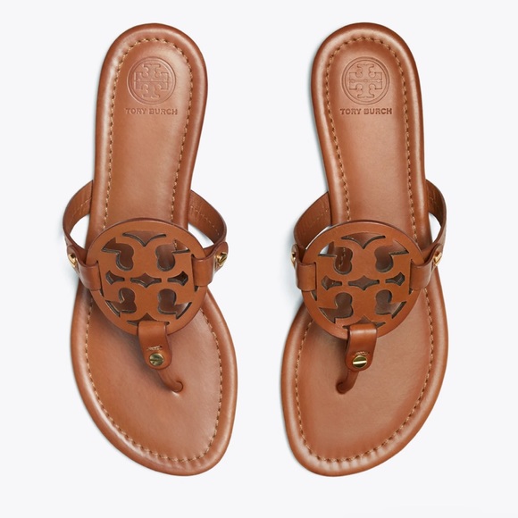 Tory Burch Shoes - Tory Burch brown leather miller sandals